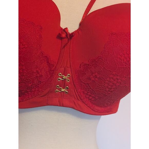 NWT Cacique Bra Seriously Sexy Collection Boost Strapless 46DD Lace Push-Up - Picture 4 of 13